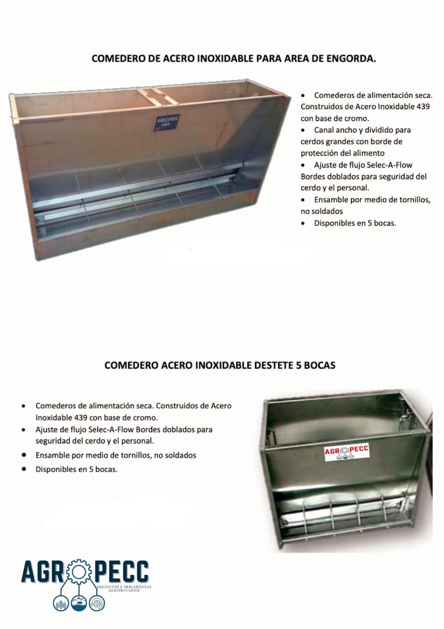 Comedero Acero Inoxidable